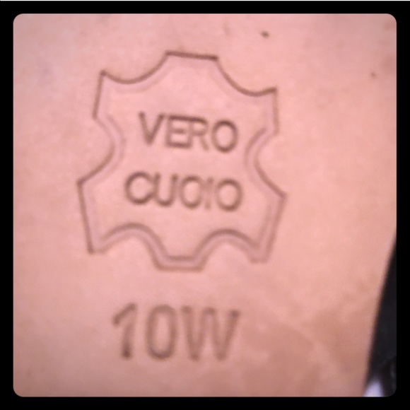 Jessica Bennet Resa wedge black leather sandals 👡 - Picture 4 of 9